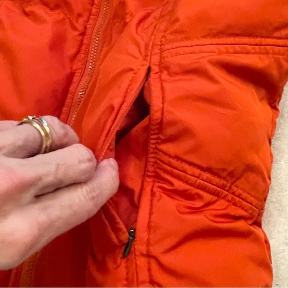 Ladies U.S. Polo Association Orange Puffer Vest Zip Front-Embroidered Logo-XL - Picture 6 of 8